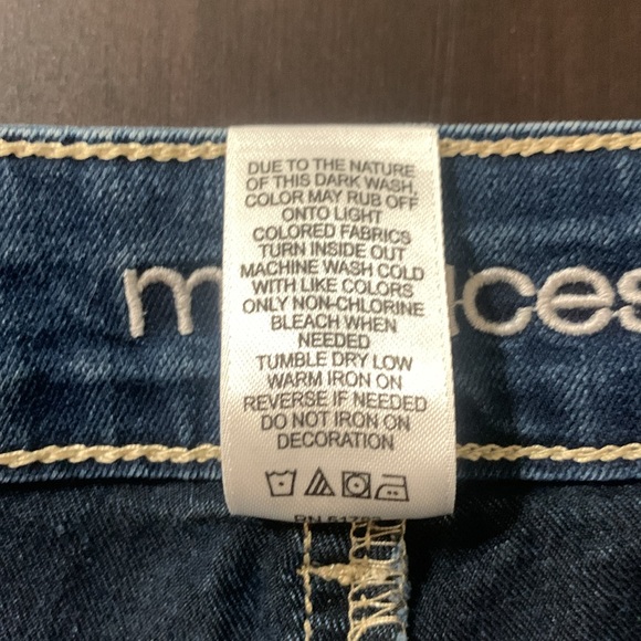 Maurices Dark Blue Skinny Jeans Size M Reg - Picture 4 of 4